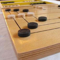 2 in 1 or Nine Men’s Morris (Mill)/Backgammon set